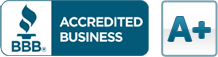 BBB Accredited Business A+ badge