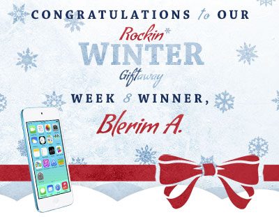 Congratulations to Blerim A., our week 8 winner!